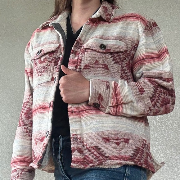 ROCK & ROLL DENIM WOMEN'S SOUTHWESTERN PRINT JACKET - Picture 1 of 5